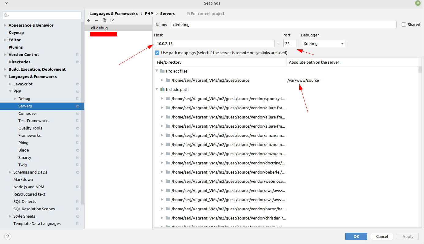 Настройка Xdebug - Vagrant - PhpStorm